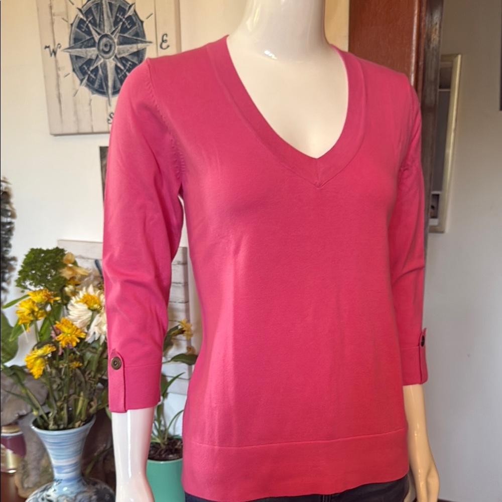 NWT northern reflections size small Women's Pink V-Neck Sweater